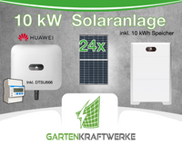 10 kw Solaranlage Komplettset mit 10kwh Speicher Huawei mit 24 Module JINKO 430 Watt