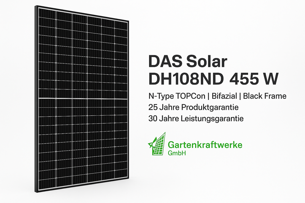 Premium 800 Watt mit 455W Modulen + WLAN Balkonkraftwerk HOYMILES  mit Premium N-Type - BIFAZIAL
