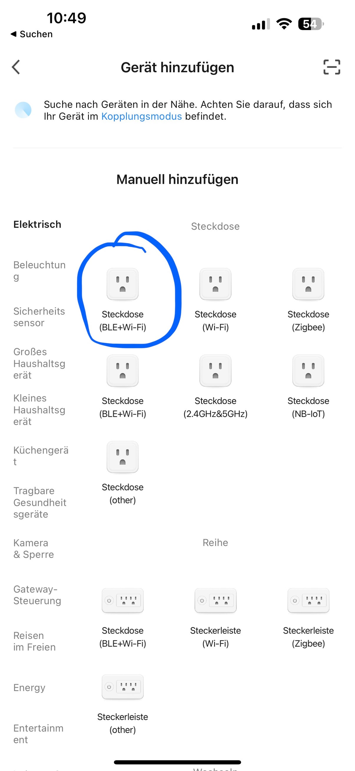 Smart Plug Verbindung mit Smartphone 5