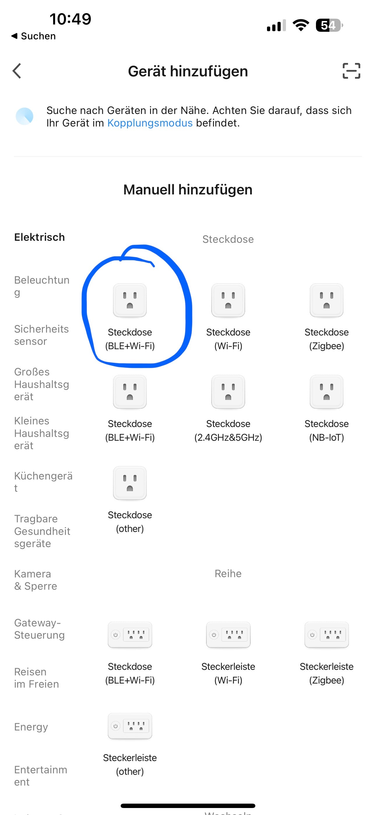 Smart Plug Verbindung mit Smartphone 5