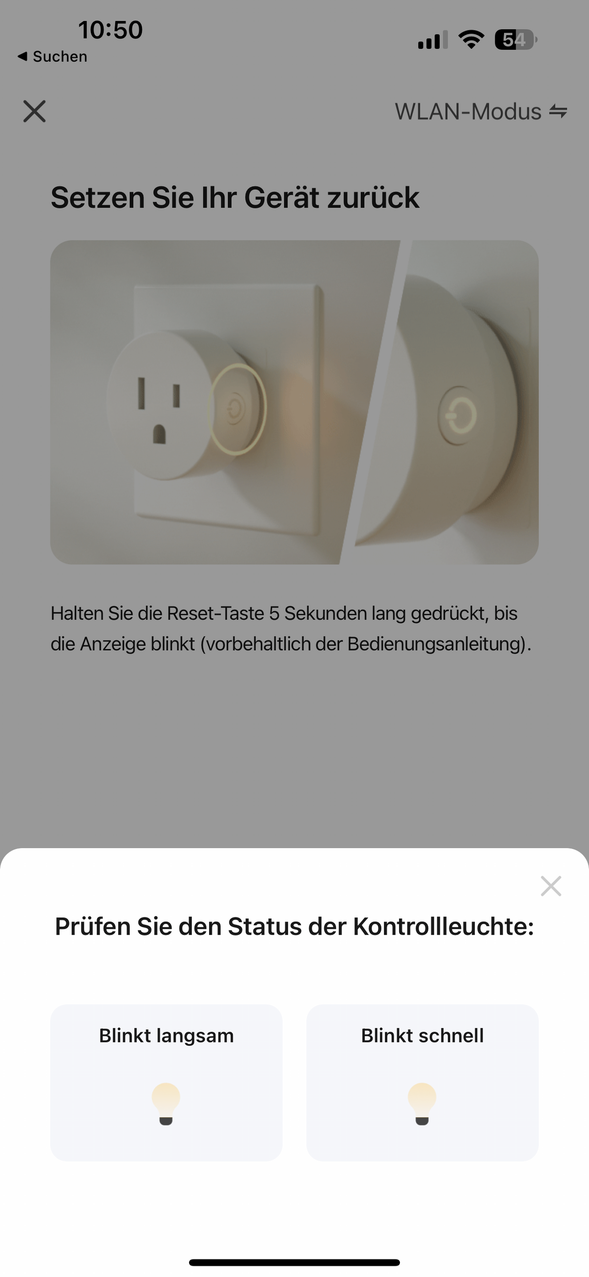 Smart Plug Verbindung mit Smartphone 2