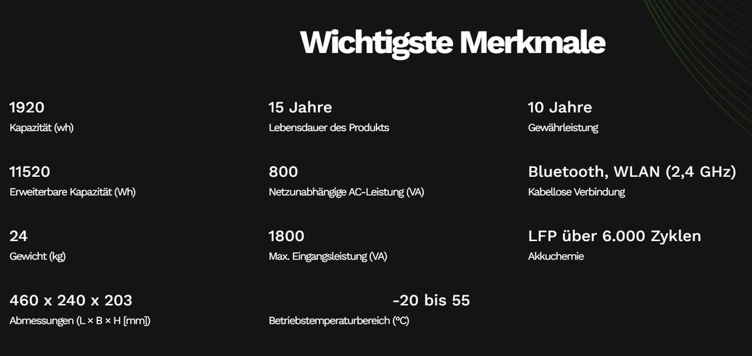 Hoymiles HiBattery 1920 AC 1,92 kWh (HB-1920-AC-SV)